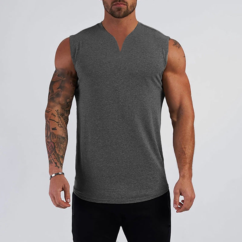 Men's Training Vest – Sleeveless V-Neck Lightweight Active Fit