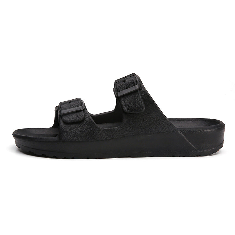 Women's Flat Sandals Ultra-Lightweight EVA Double Buckle – Ergonomic Arch Support
