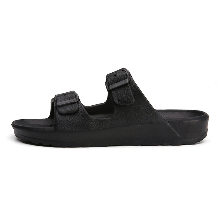 Women's Flat Sandals Ultra-Lightweight EVA Double Buckle – Ergonomic Arch Support