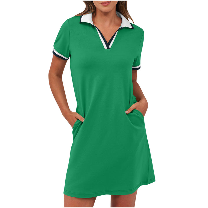 Polo Dress Women – Relaxed Fit, Sport-Chic Collar & Pockets