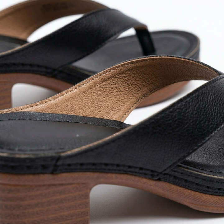 Low Heel Sandals for Women – Open Strap Lightweight Comfort