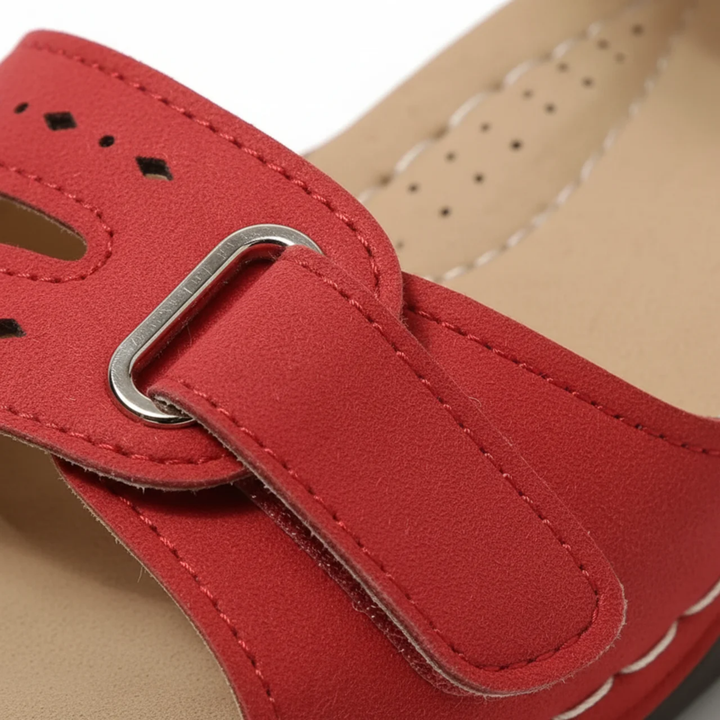 Wedge Sandals for Women – Vegan Leather, Arch Support & Non-Slip