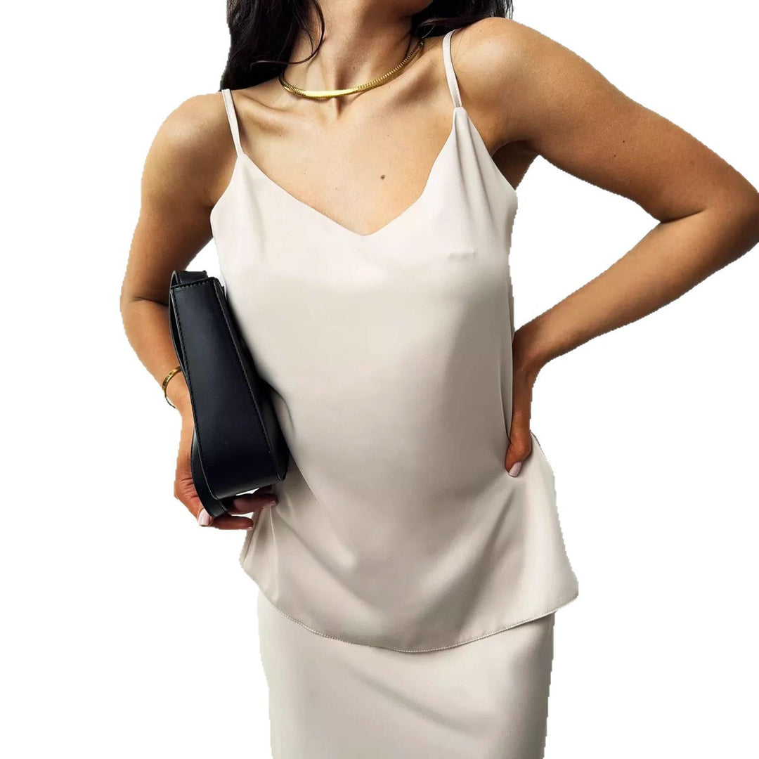 Women's Cowl Neck Cami Top Draped Sleeveless – Lightweight Flowy Tank Style