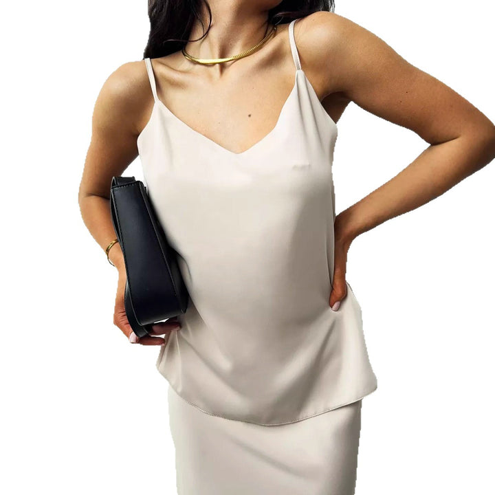 Women's Cowl Neck Cami Top Draped Sleeveless – Lightweight Flowy Tank Style
