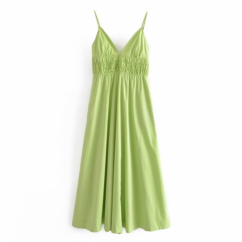 Maxi Dress – Open Back Spaghetti Strap A-Line Silhouette