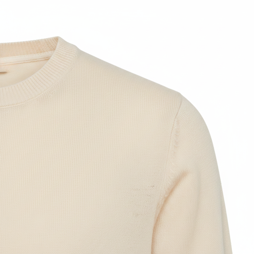 Men's Crew Neck T-Shirt Fine Knit – Relaxed Straight Cut Everyday Tee