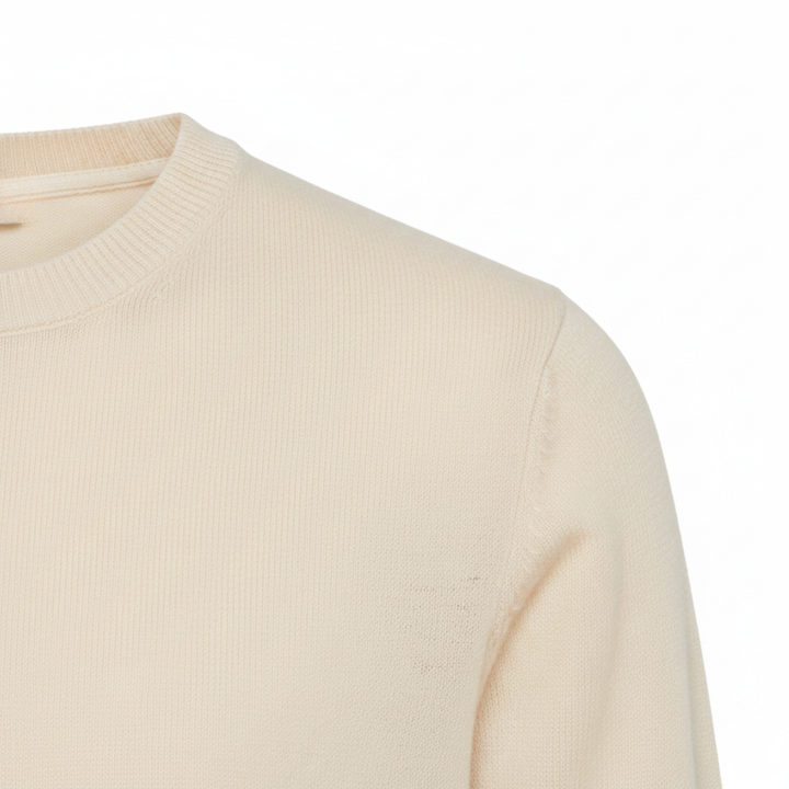 Men's Crew Neck T-Shirt Fine Knit – Relaxed Straight Cut Everyday Tee