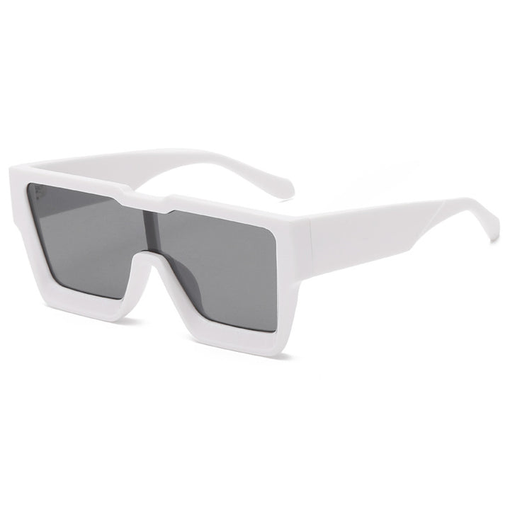 Oversized Square Sunglasses – Bold One-Piece Lens Women