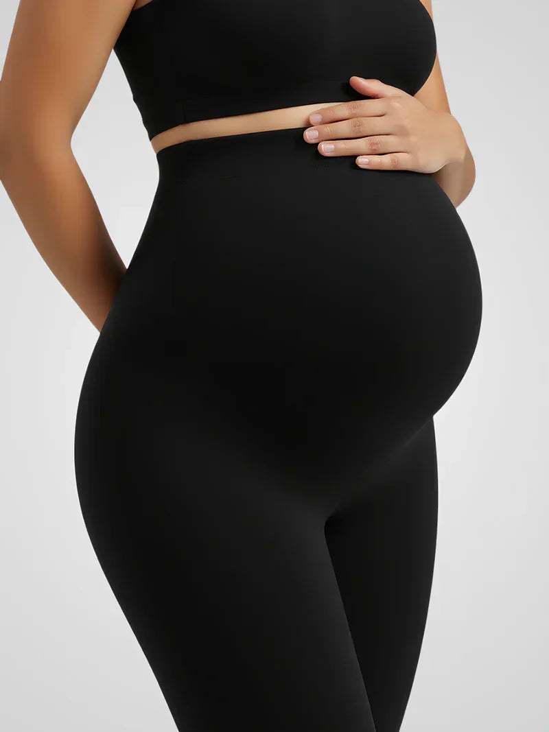 Maternity Yoga Leggings – High-Waist Ankle-Length Bump Support