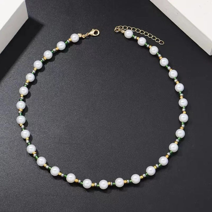 Faux Pearl Beaded Necklace | & Accents | Adjustable
