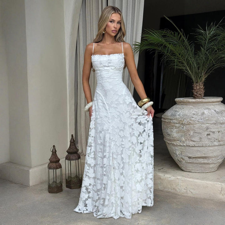 Lace Maxi Dress – Feminine Flowy Silhouette for Women