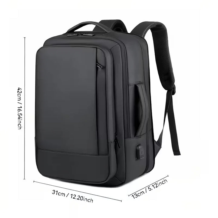 Backpack with USB Charging Port – Multi-Compartment Mens Bag