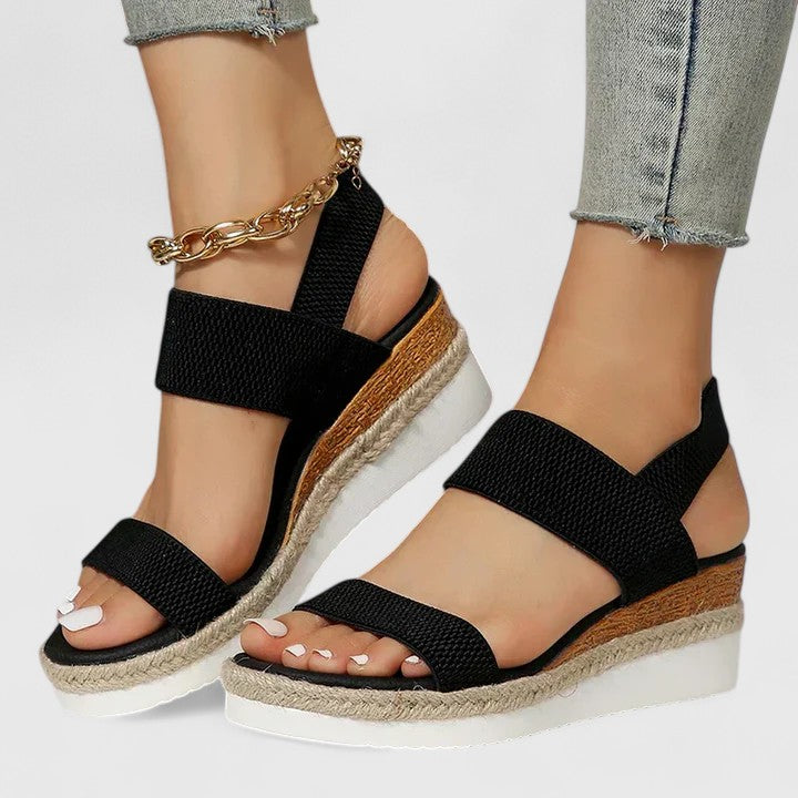 Women's Platform Espadrille Sandals, Arch Support & Cushioned Footbed