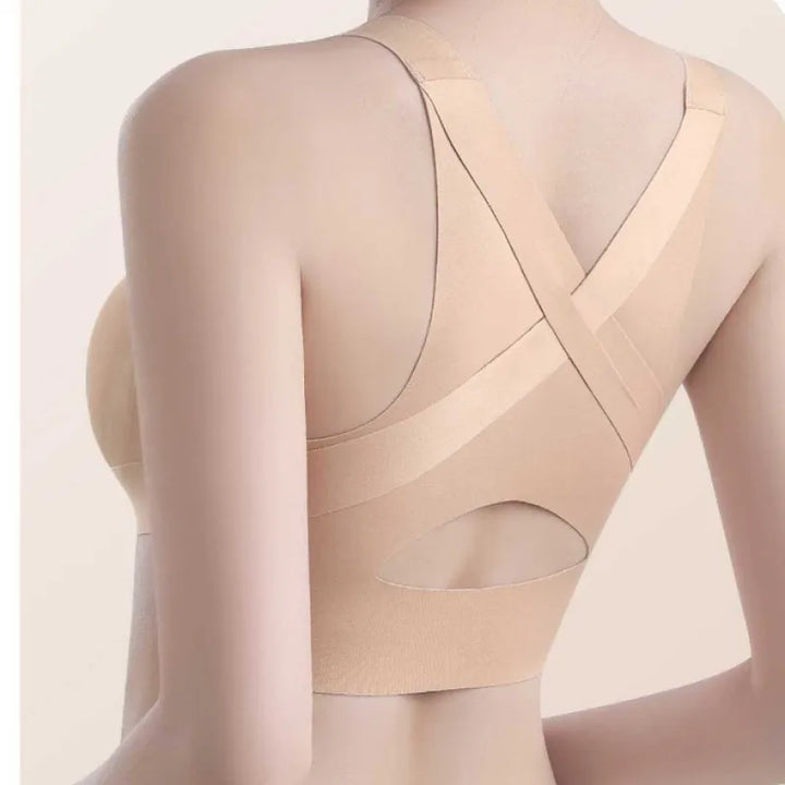 Wireless Full-Coverage Bra – Seamless Wide Strap, No Underwire