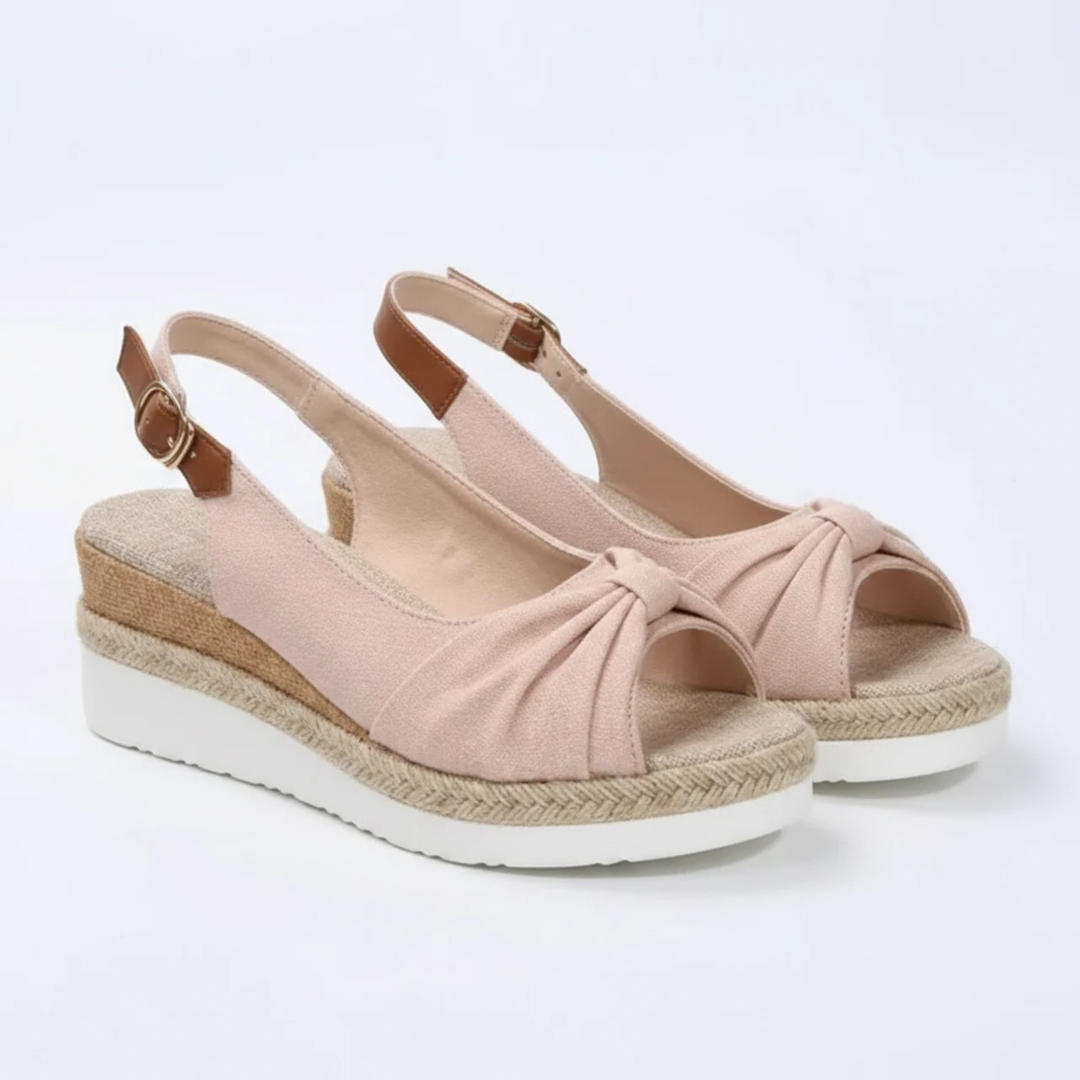Women's Wedge Sandals – Adjustable Strap & Arch Support