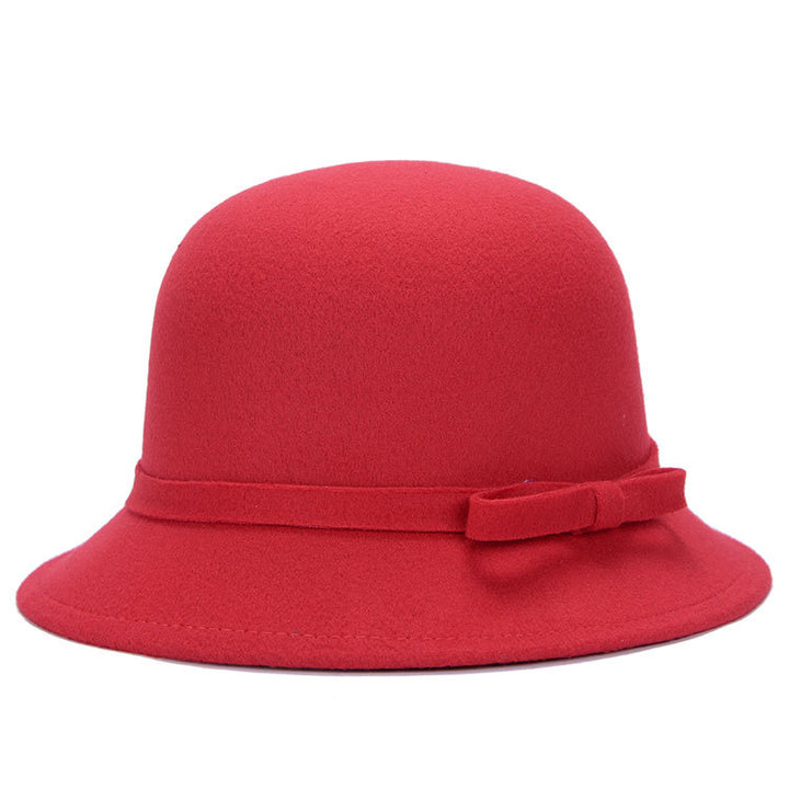 Women's Vintage Cloche Hat – Bow Detail Classic Silhouette
