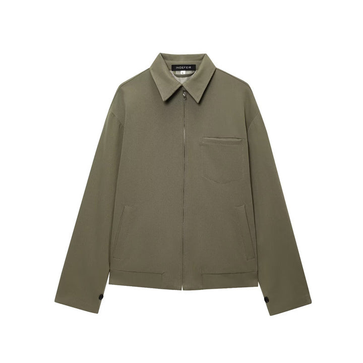 Women's Zip-Up Jacket Classic Collar – Smart-Casual Fit Lightweight