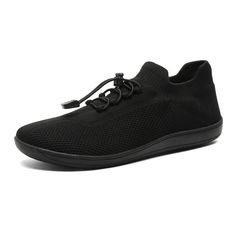 Barefoot Knit Sneakers Women – Toggle Lace Low Top Sock Fit