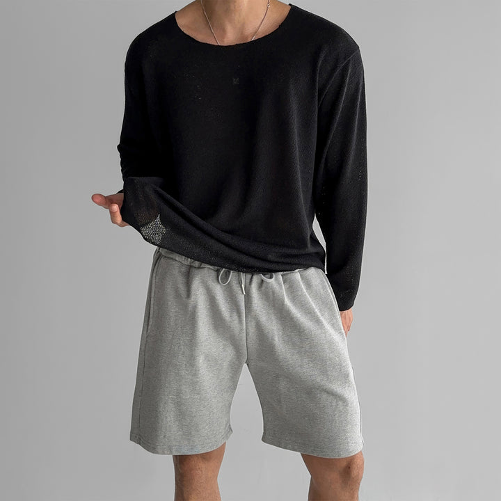 Men's Crew Neck Long Sleeve T-Shirt – Classic Fit Essential