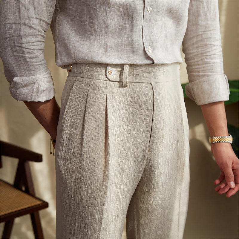 Men's Slim Fit Chino Trousers – Tailored Structured Pants
