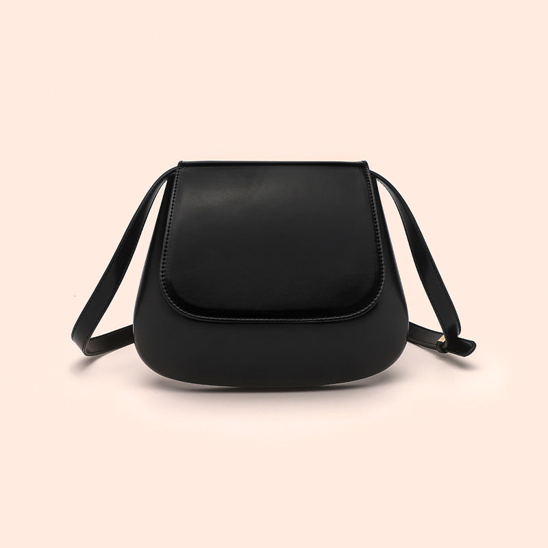 Women's Vegan Leather Crossbody Bag Saddle – Satchel Adjustable Strap