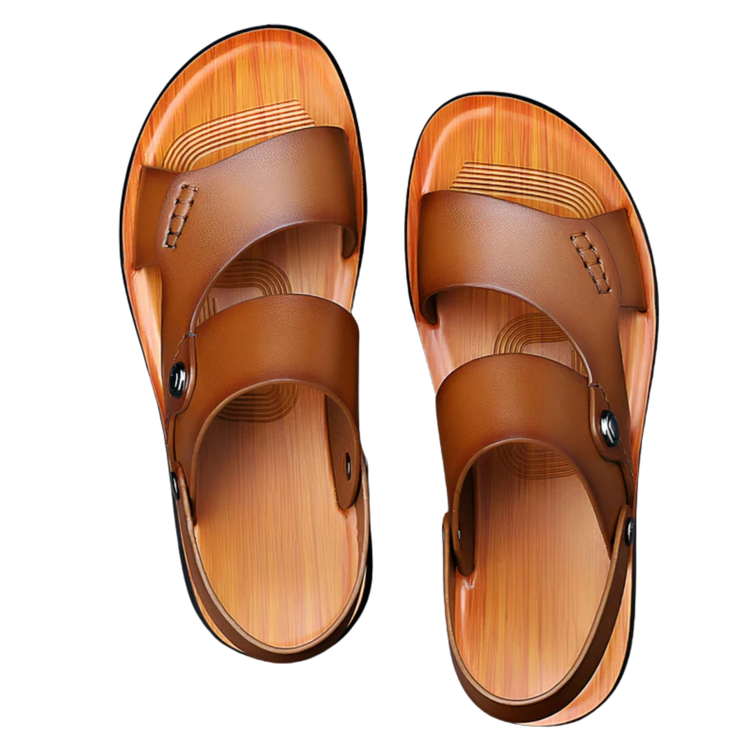 Men's Double-Strap Sandals – Adjustable Fit & Buckles