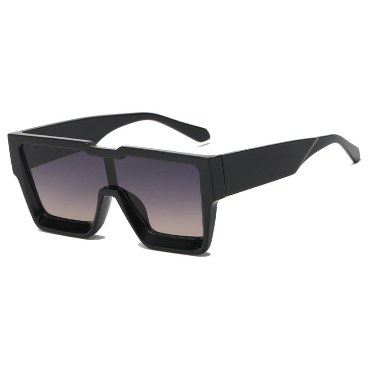 Oversized Square Sunglasses – Bold One-Piece Lens Women