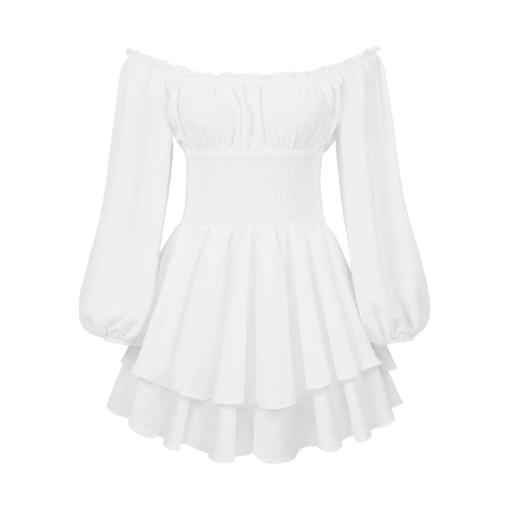 Women's Off-Shoulder Ruffle Jumpsuit – Long Sleeve