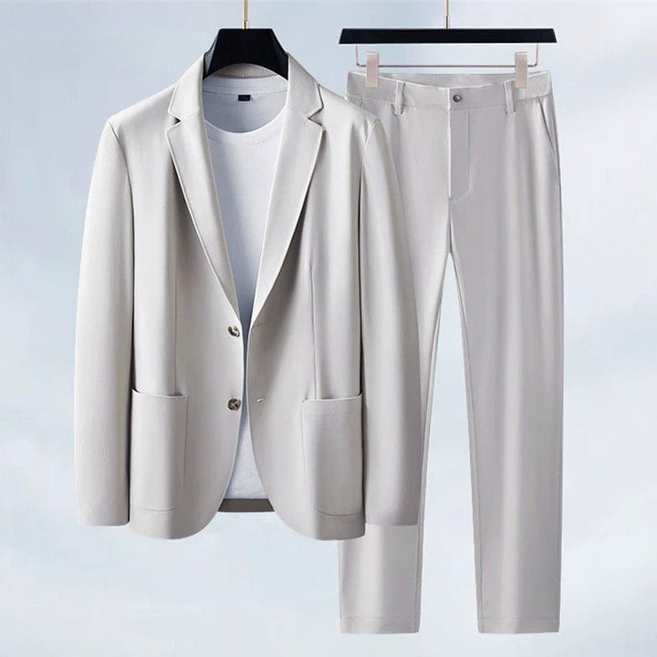 Men's Slim Fit Blazer & Trouser Set – Tailored Two-Piece Suit
