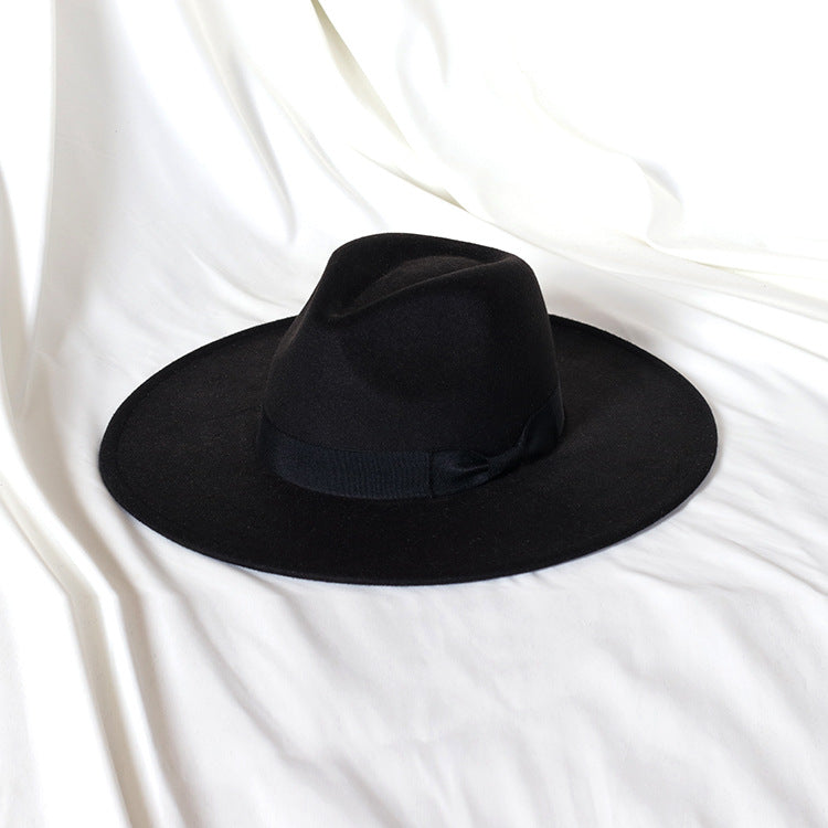 Fedora Hat – Felt Structured Crown & Ribbon Band Detail