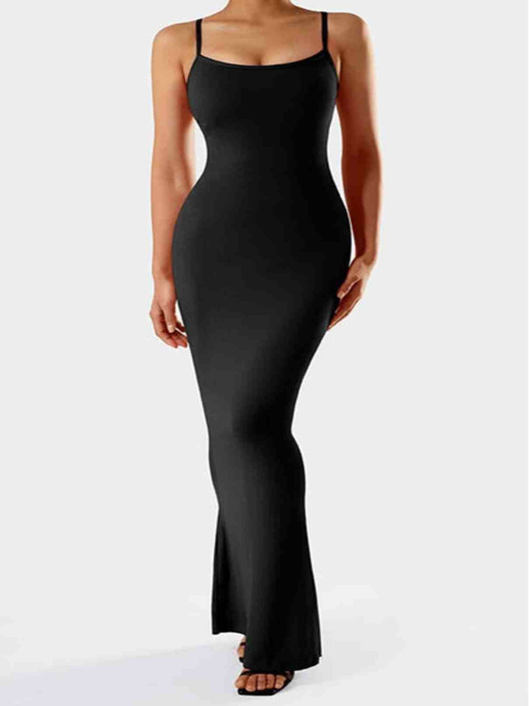 Spaghetti Strap Bodycon Maxi Dress – Sleek Fitted Silhouette
