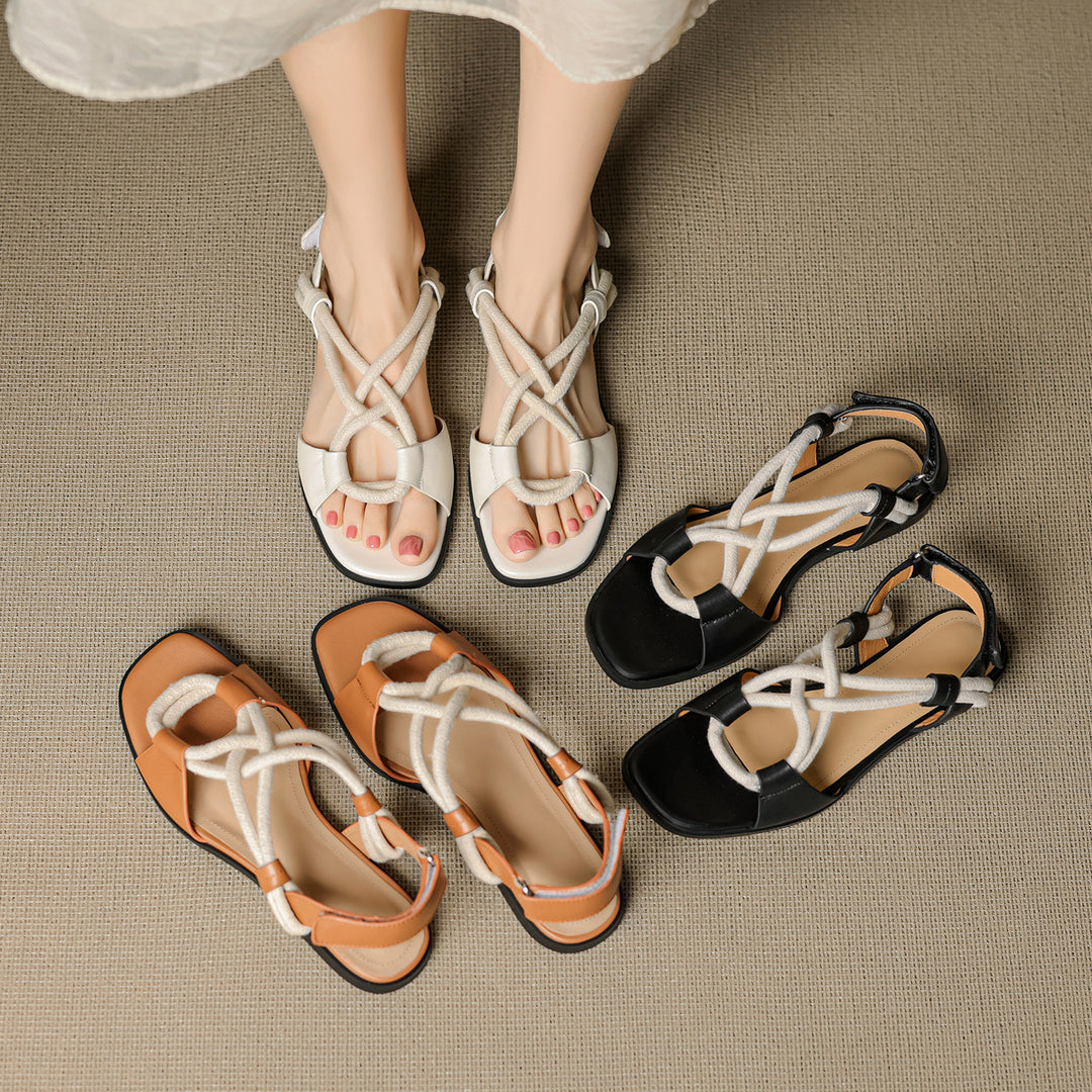 Women's Flat Sandals – Handcrafted Leather All-Day Comfort