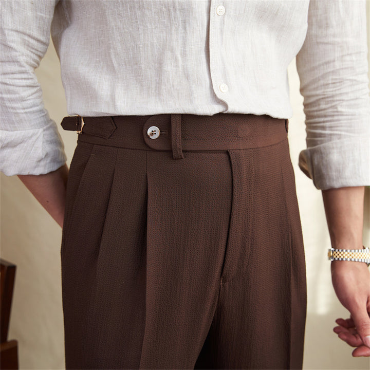 Men's Slim Fit Chino Trousers – Tailored Structured Pants