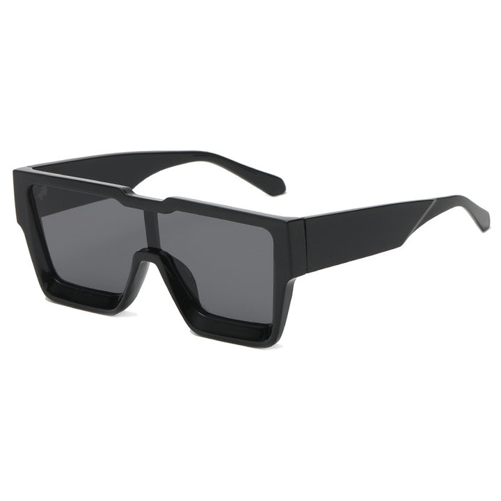 Oversized Square Sunglasses – Bold One-Piece Lens Women
