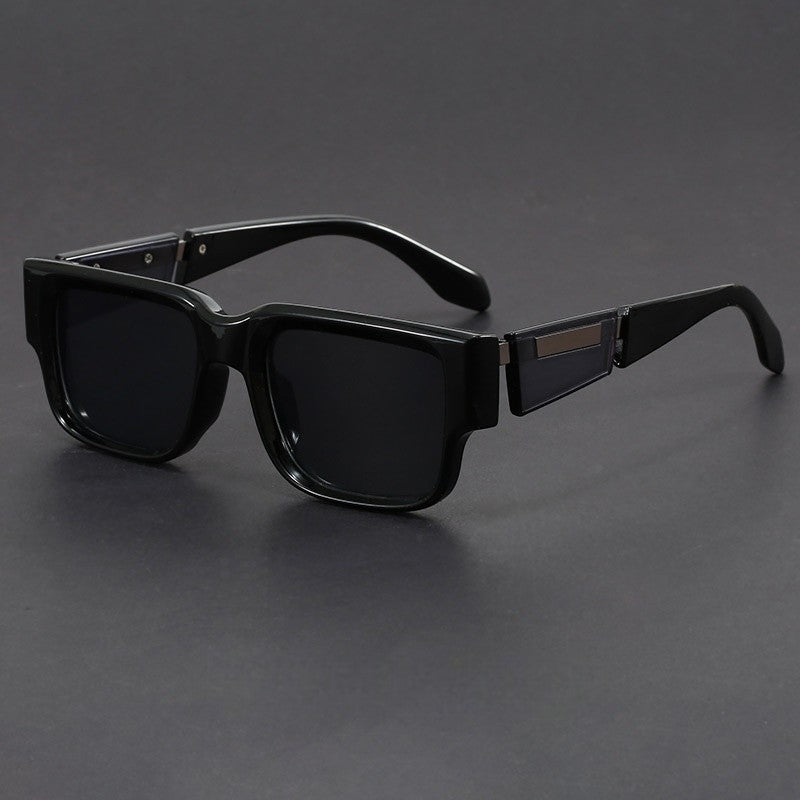 Square Frame Sunglasses Thick Acetate UV400 Protection