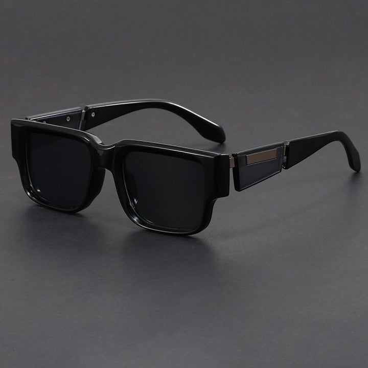 Square Frame Sunglasses Thick Acetate UV400 Protection
