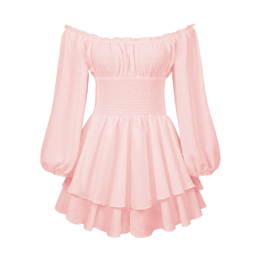 Women's Off-Shoulder Ruffle Jumpsuit – Long Sleeve