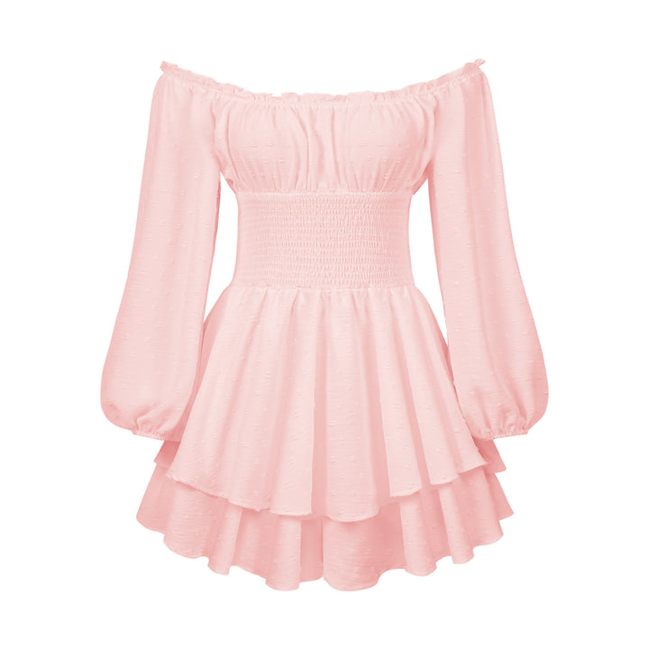 Women's Off-Shoulder Ruffle Jumpsuit – Long Sleeve