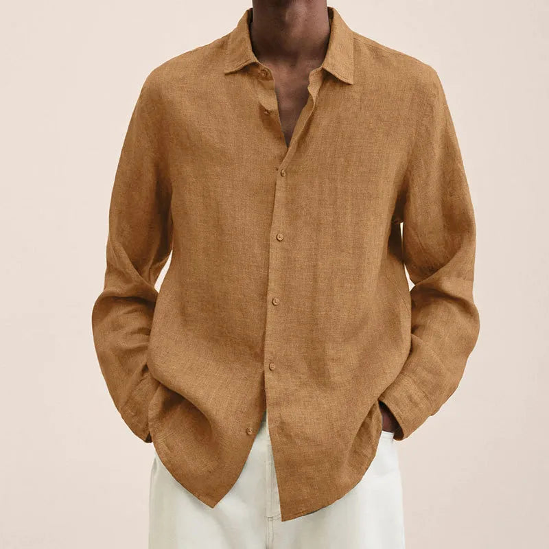 Linen Shirt Men&