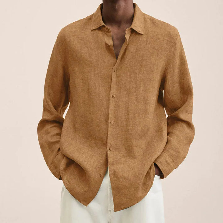 Linen Shirt Men&
