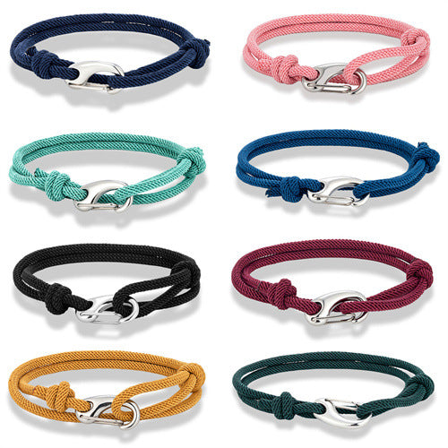 Milan Rope Bracelet Set – Double-Layer Lobster Clasp for Couples