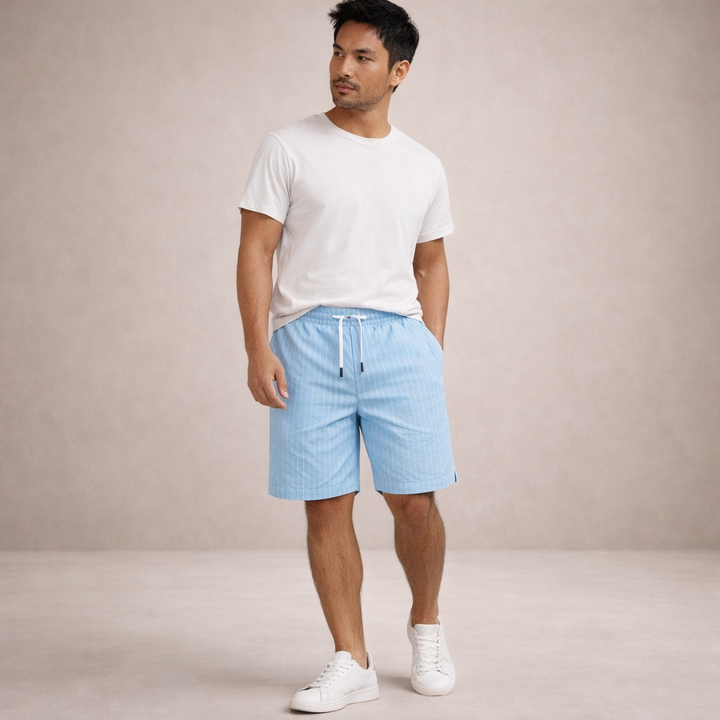 Men's Linen Summer Shorts – Relaxed Fit Drawstring Waist