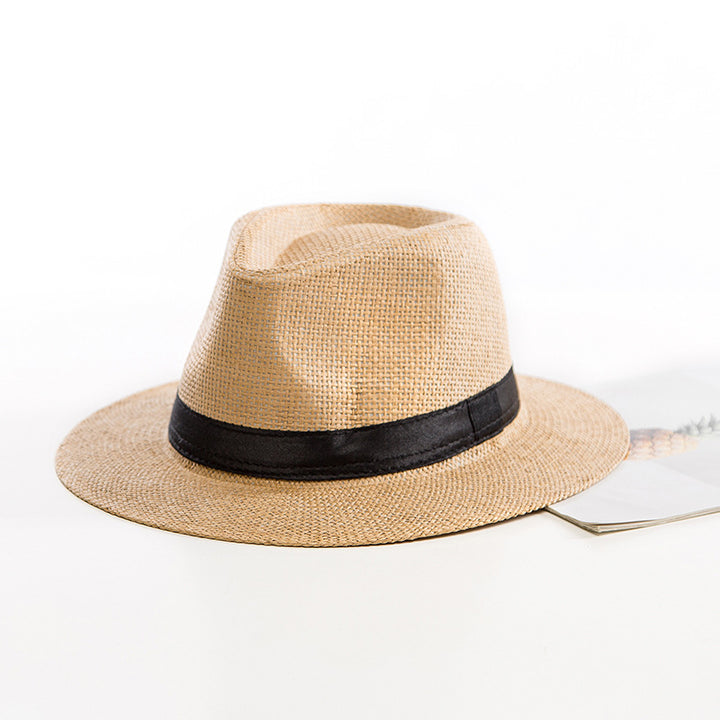 Women's Woven Fedora Sun Hat – Ribbon Band & Wide Brim