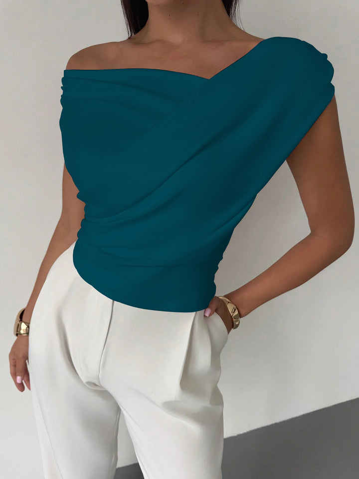 Women's Sleeveless Stretch Knit Tank Top – Solid Silhouette Micro-Flex