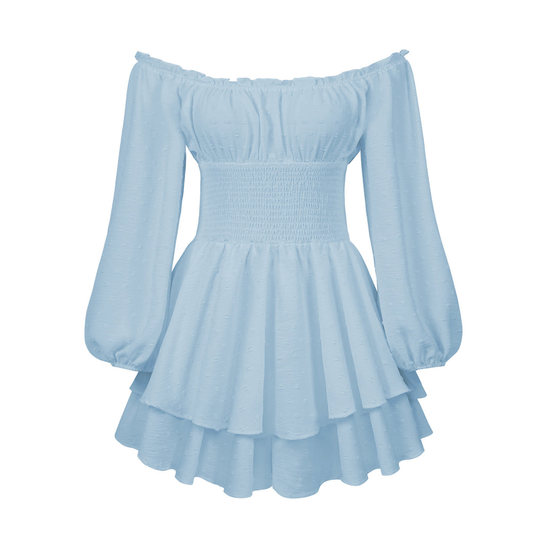 Women's Off-Shoulder Ruffle Jumpsuit – Long Sleeve