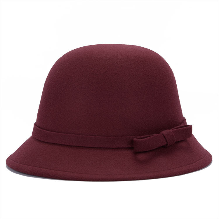 Women's Vintage Cloche Hat – Bow Detail Classic Silhouette