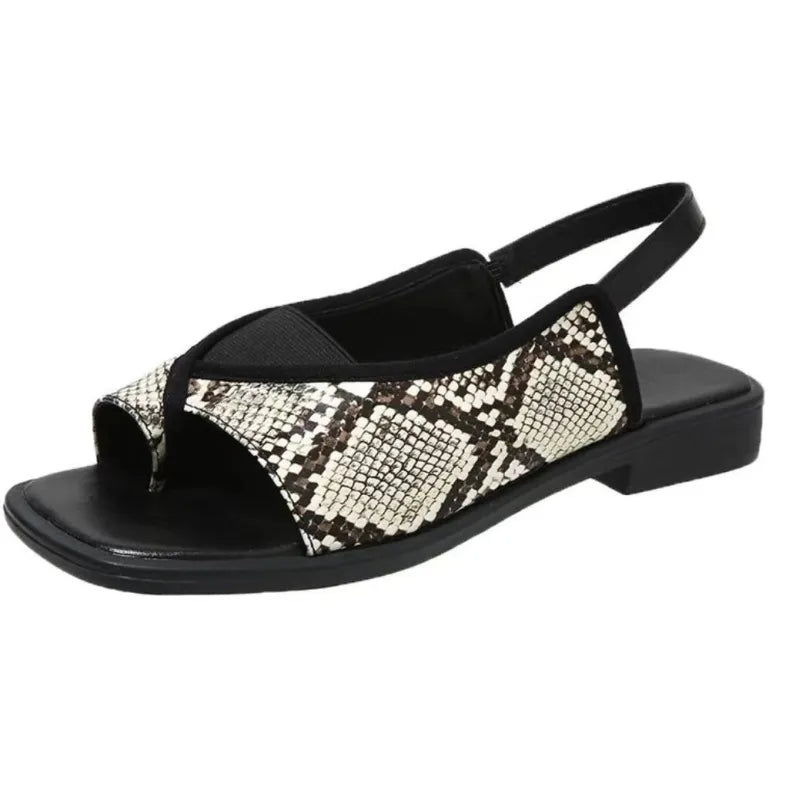 Square Toe Flat Sandals for Women – Slip-On Summer Style