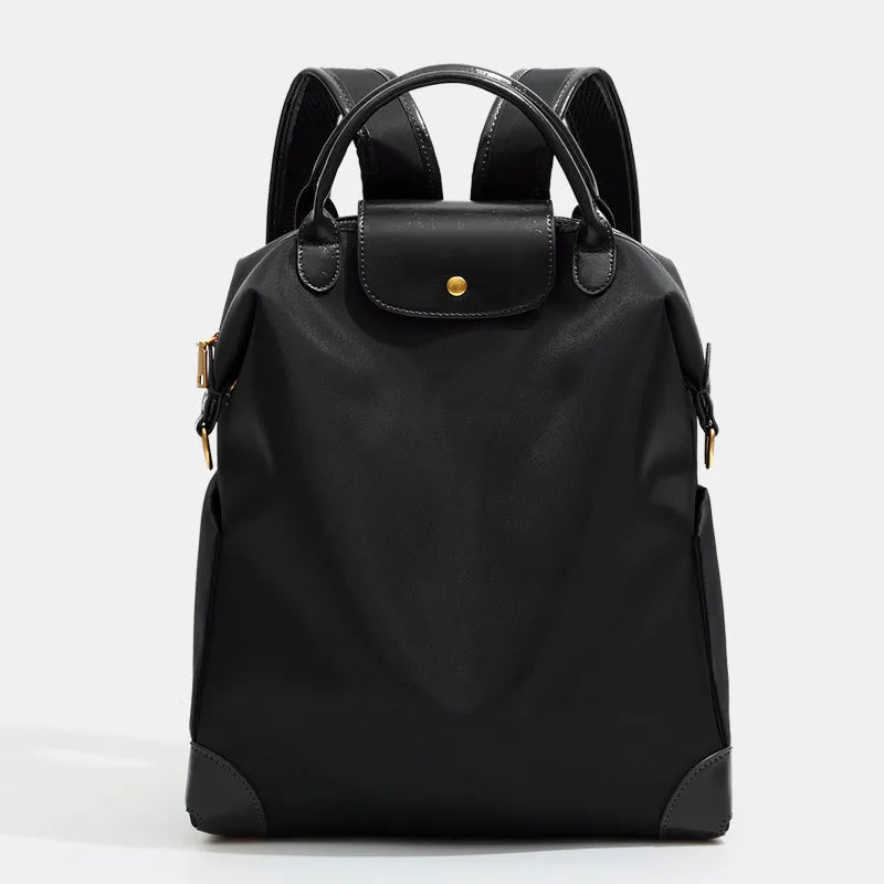 Women's Backpack – Structured Contrast Trim & Top Handle