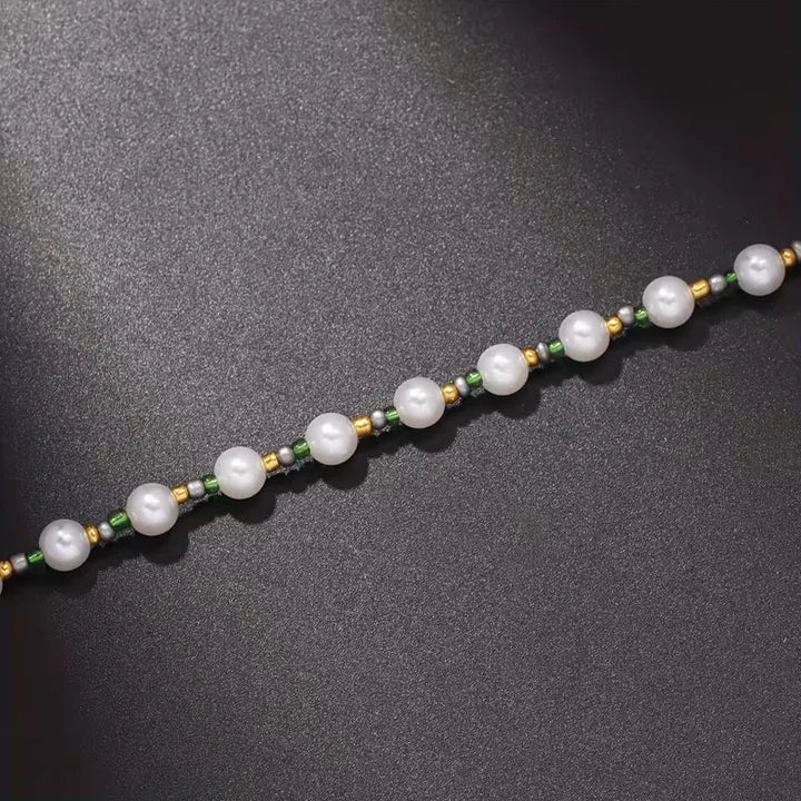 Faux Pearl Beaded Necklace | & Accents | Adjustable
