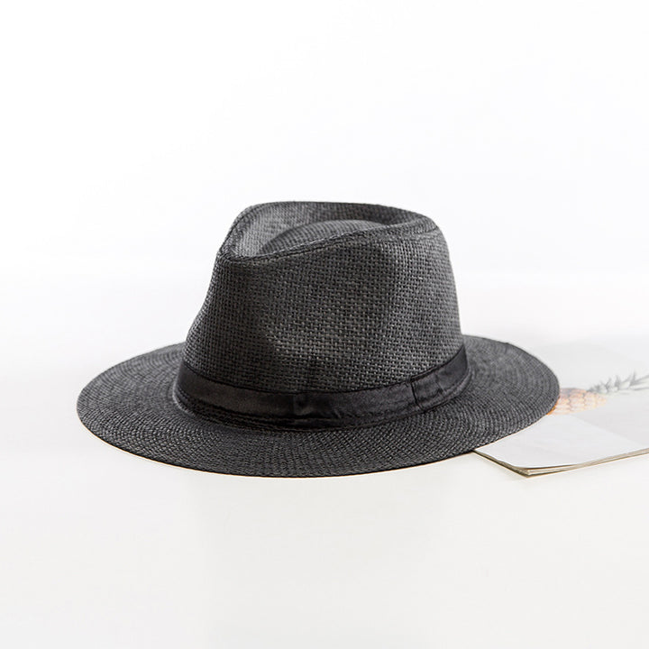 Women's Woven Fedora Sun Hat – Ribbon Band & Wide Brim